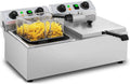 Double Friteuse Électrique Professionnelle avec Minuterie 2x10L - Royal Catering