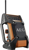 AEG Radio Portable DAB+ 12V/18V et 240V, Connectivité USB et Jack, Compatible Téléphone et MP3, Sans Batterie ni Chargeur