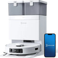 ECOVACS DEEBOT T30C Pro Aspirateur Robot avec Station, 12800Pa, Brosse Anti-Enchevêtrement, Nettoyage Précis, Vidange Automatique, Séchage à 45°C, 200min d'Autonomie