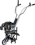 Motobineuse Essence 36 cm 2,5 KW avec 4 Fraises et Moteur OHV - Ergonomique pour Jardinage