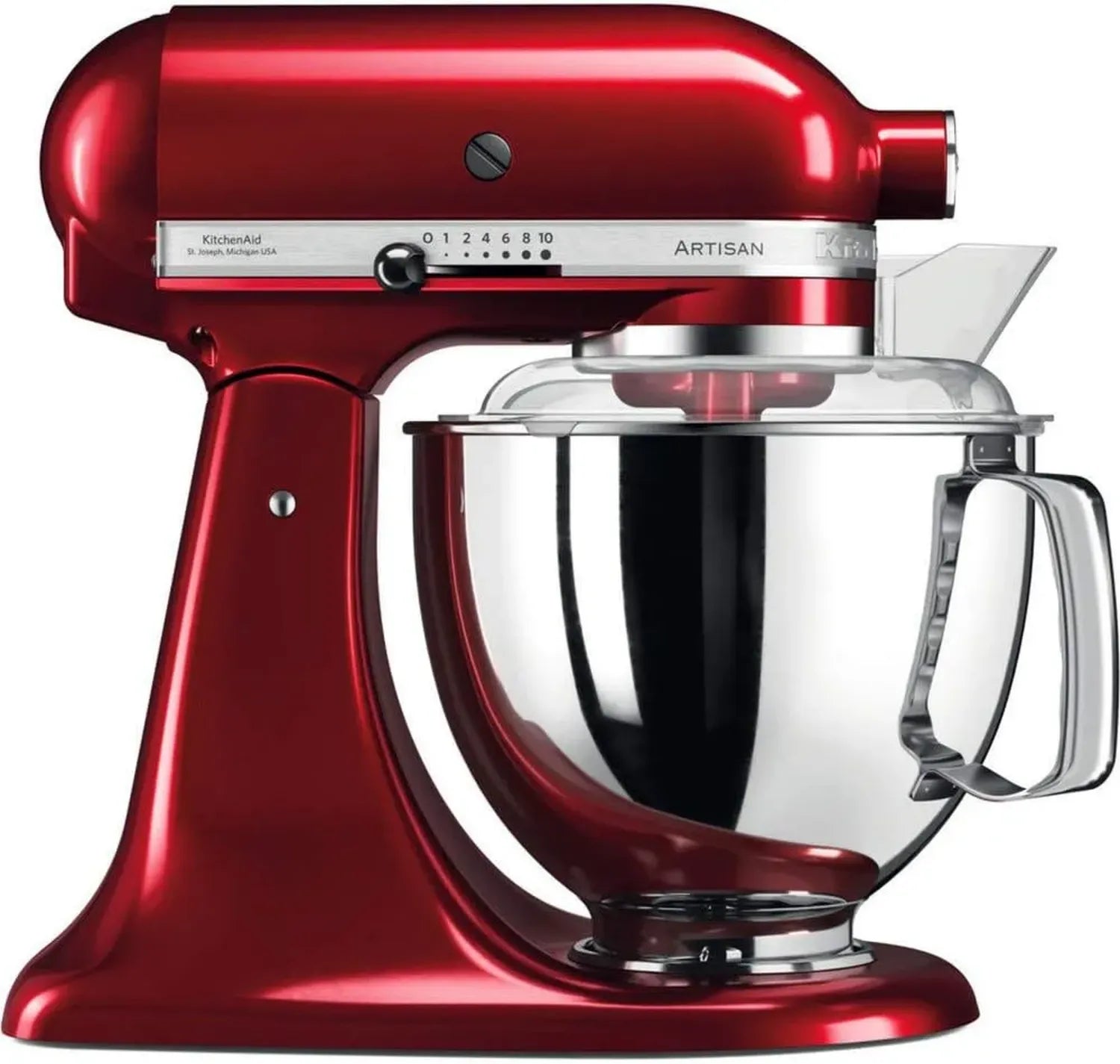 Robot Pâtissier Multifonction KitchenAid Artisan - 5 Accessoires et 2 Bols en Inox 4,8L et 3L - Couleur Pomme d'Amour