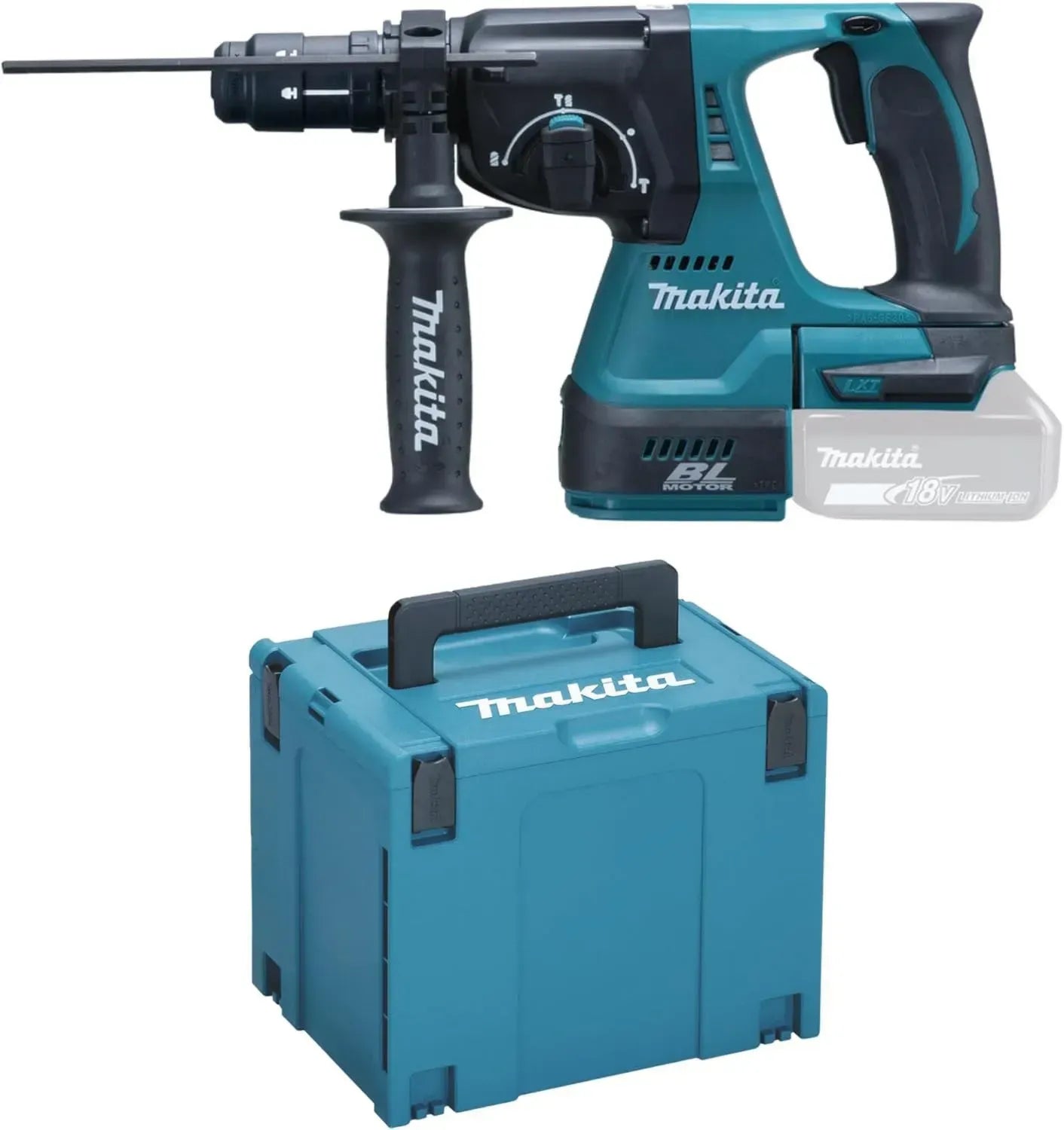 Marteau Perforateur 18 V SDS-Plus 24 mm en Coffret Makpac - Machine Seule