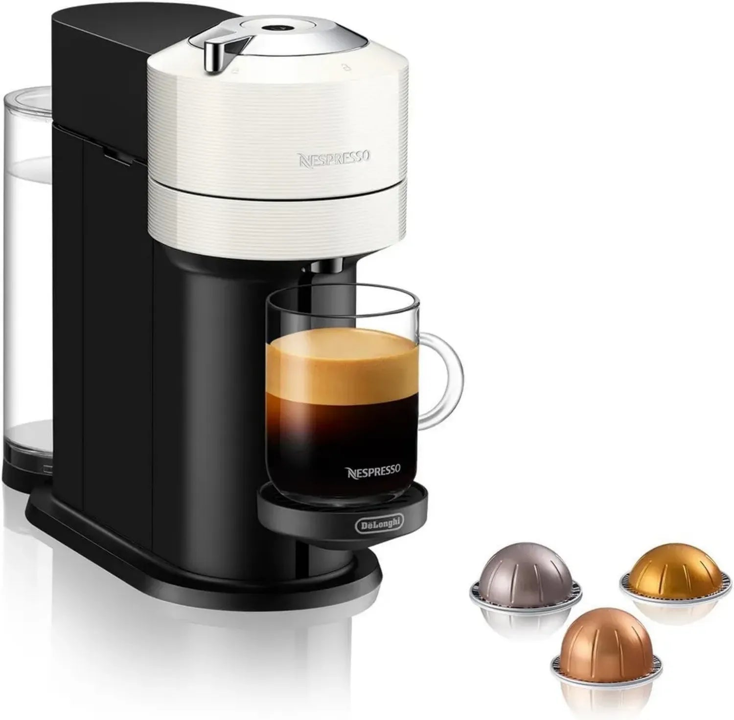 Machine à café Nespresso Vertuo Next, Blanc, 1,1L, Par DeLonghi