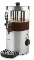 H.Koenig Machine à Chocolat Chaud en Acier Inoxydable 1200W, Cuve 3L Amovible, Température Réglable, Fonction Maintien au Chaud, Anti-Goutte