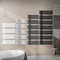Radiateur Mural Vertical en Acier Noir 500x1400 mm pour Salle de Bain