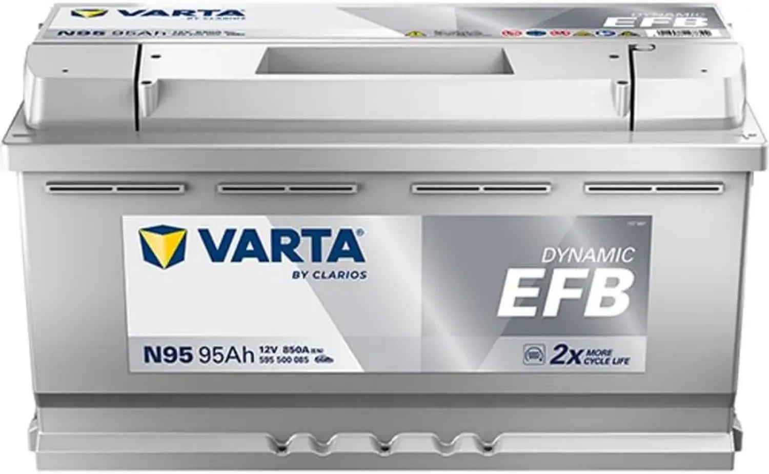 VARTA Batterie 95Ah 850A Compatible VW California T5, Audi Q5, A6 C7, Renault, Land Rover