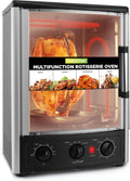 Mini Four Convection 24QT avec Rôtissoire, 22L - Thermostat Réglable, Porte Vitrée