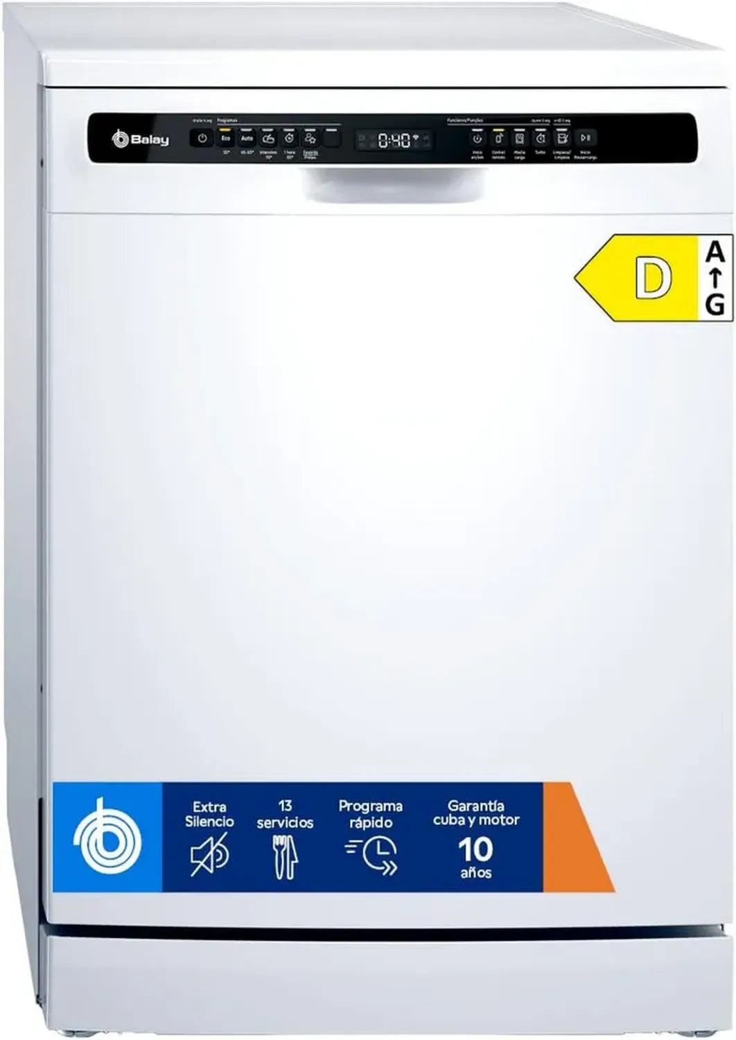 Balay - Lave-vaisselle autonome, 13 couverts, ultra-silencieux, blanc