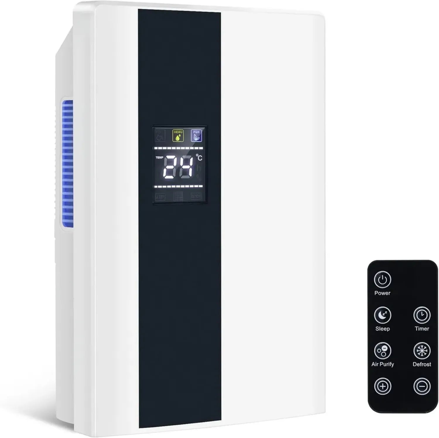 Déshumidificateur Électrique CITYBEE Silencieux avec Télécommande et Minuterie 24h - Dégivrage Automatique et Fonction UV - Idéal pour Cave et Chambre 25-30 m²
