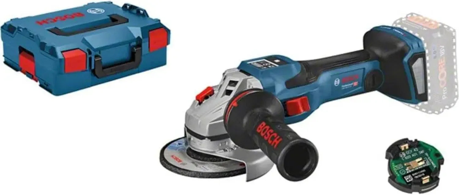 Bosch Meuleuse Angulaire BITURBO 18V GWS 18V-15 SC avec Accessoires et Coffret L-BOXX