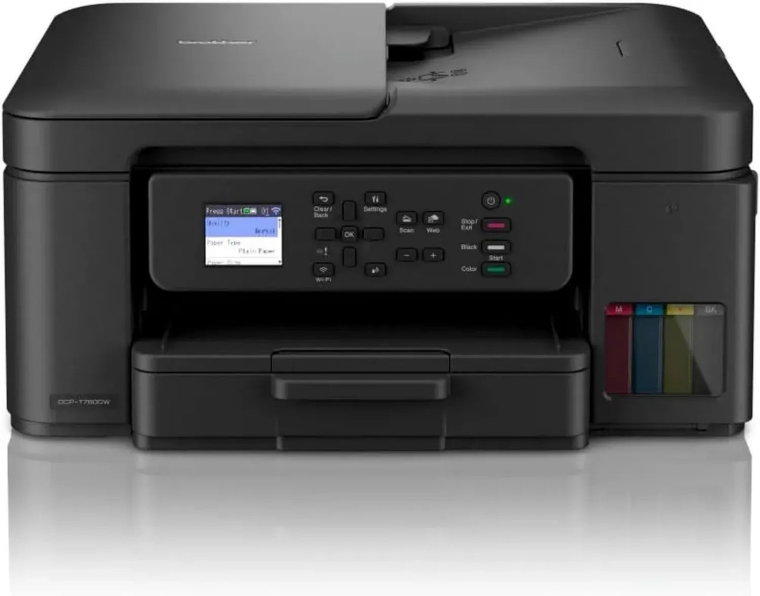 Brother DCP-T780DW Imprimante Multifonction Jet d'encre Sans Fil A4 avec ADF, Wi-Fi, Impression Recto Verso, Photos