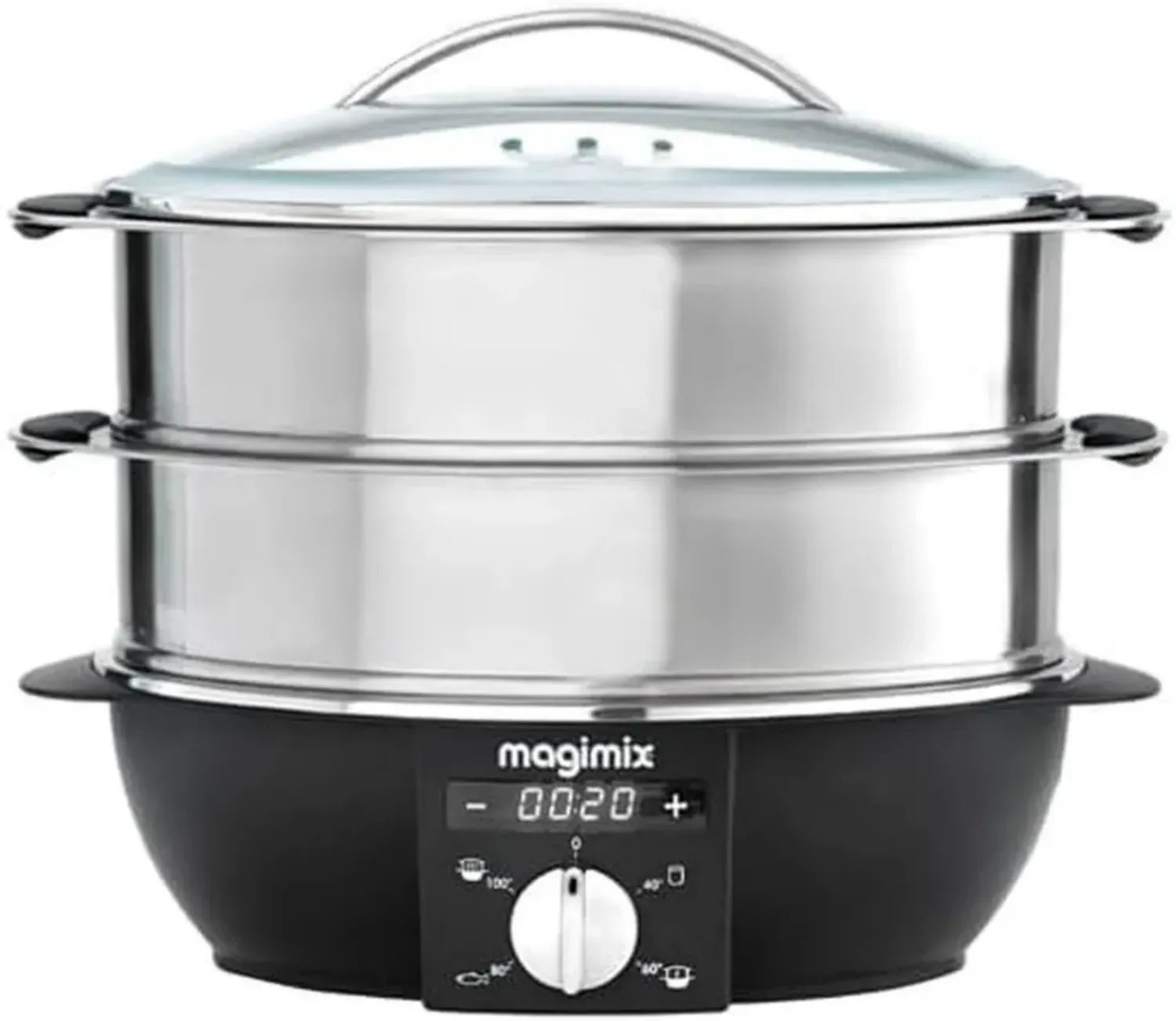 Cuiseur Vapeur Magimix en Acier Inoxydable 12,2L - Argent avec Garantie de 3 Ans