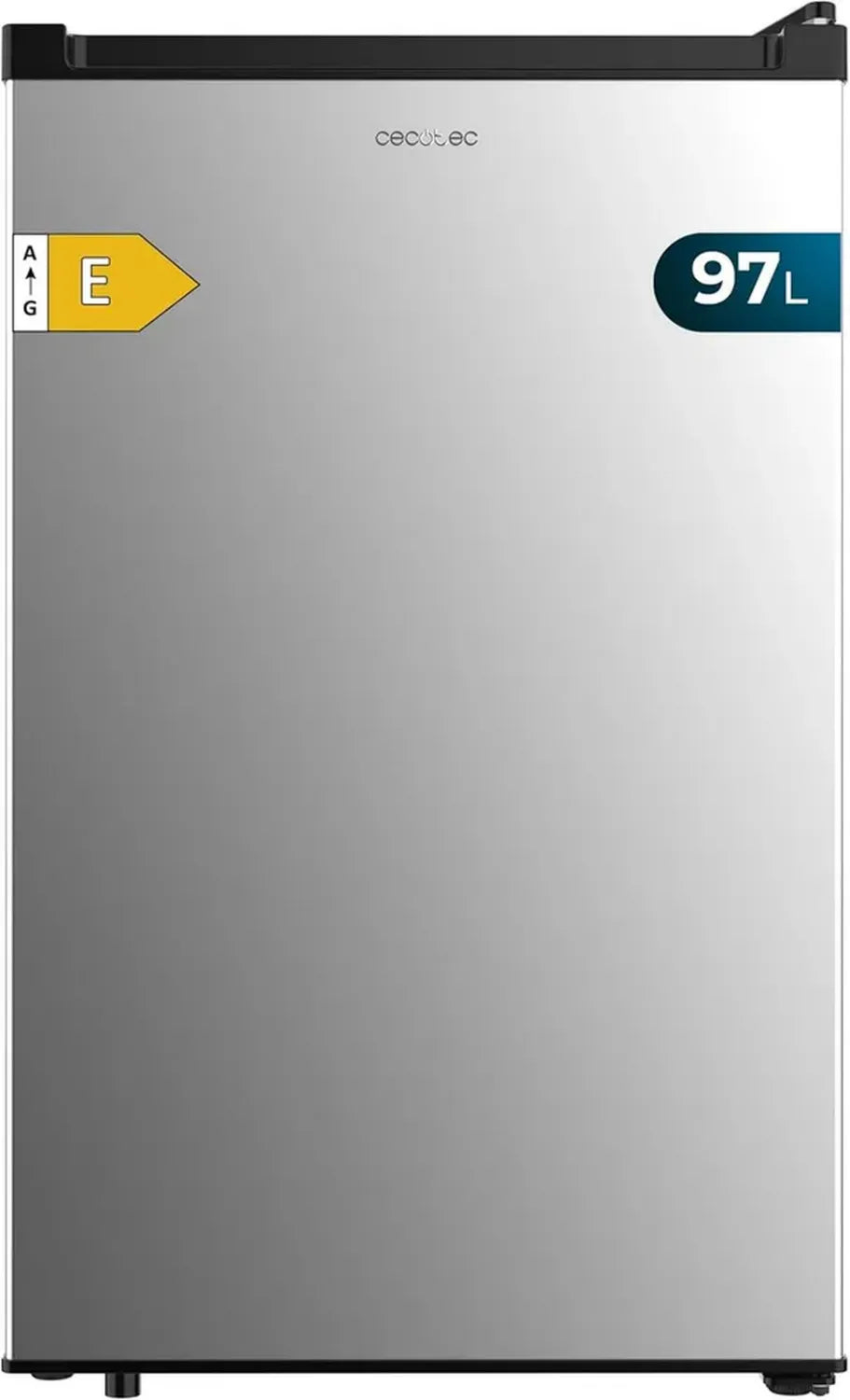 Congélateur Armoire Cecotec 97L Inox avec Porte Réversible et 3 Tiroirs