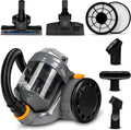 Aspirateur Cyclonique Sans Sac Zeegma Zonder, 899W, Collecteur 2L, Brosse Turbo, 2 Filtres HEPA, Noir