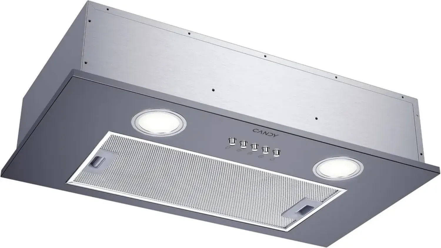 Hotte aspirante intégrée Candy CBG6251X - 52 cm - Débit max 200 m³/h - Niveau sonore jusqu'à 63 dBA