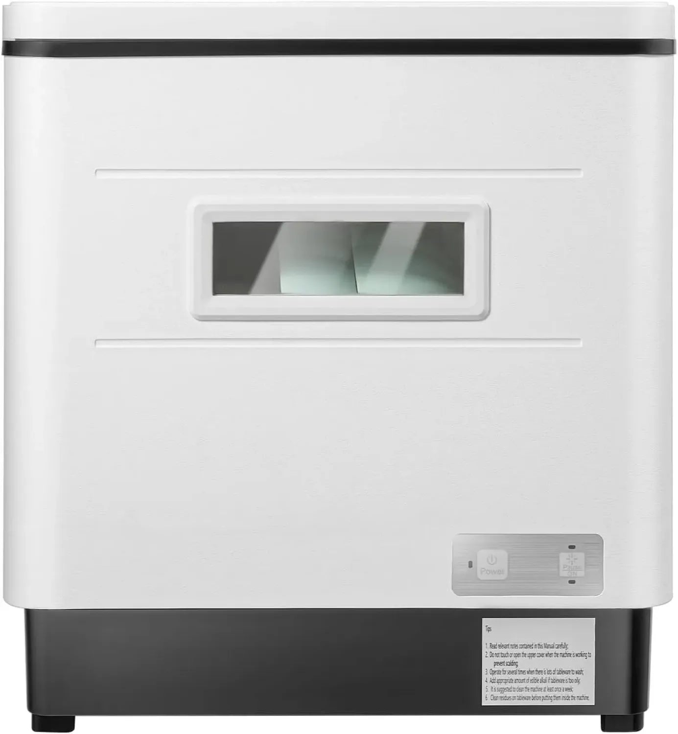 Lave-vaisselle Compact 60L Multifonction, 6 Couverts, 800W, Idéal pour Cuisines et Appartements