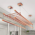 Sèche-linge de Plafond 150 cm - Système de Cordes à 4 Barres en Aluminium pour Balcon, Solution Compacte pour Séchage Intérieur