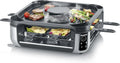 SEVERIN Gril à Raclette 8 Personnes avec Réduction de Fumée, Hotte Intégrée, 1 900 W, Noir/Inox, Modèle RG 2350