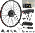 Kit VTT Électrique BAFANG 48V 500W avec Batterie et Écran LCD, Compatible Roues 26'' à 700C, Cassette Frein à Disque