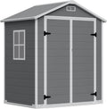 Abri de Jardin Imperméable 4,11m³ avec Sol, Toit et Porte Sécurisée