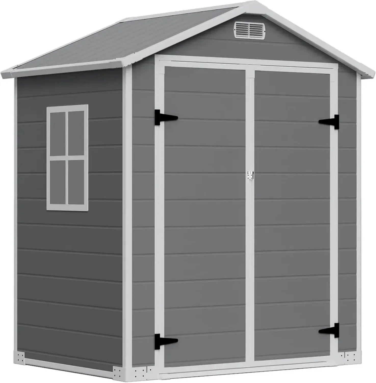 Abri de Jardin Imperméable 4,11m³ avec Sol, Toit et Porte Sécurisée