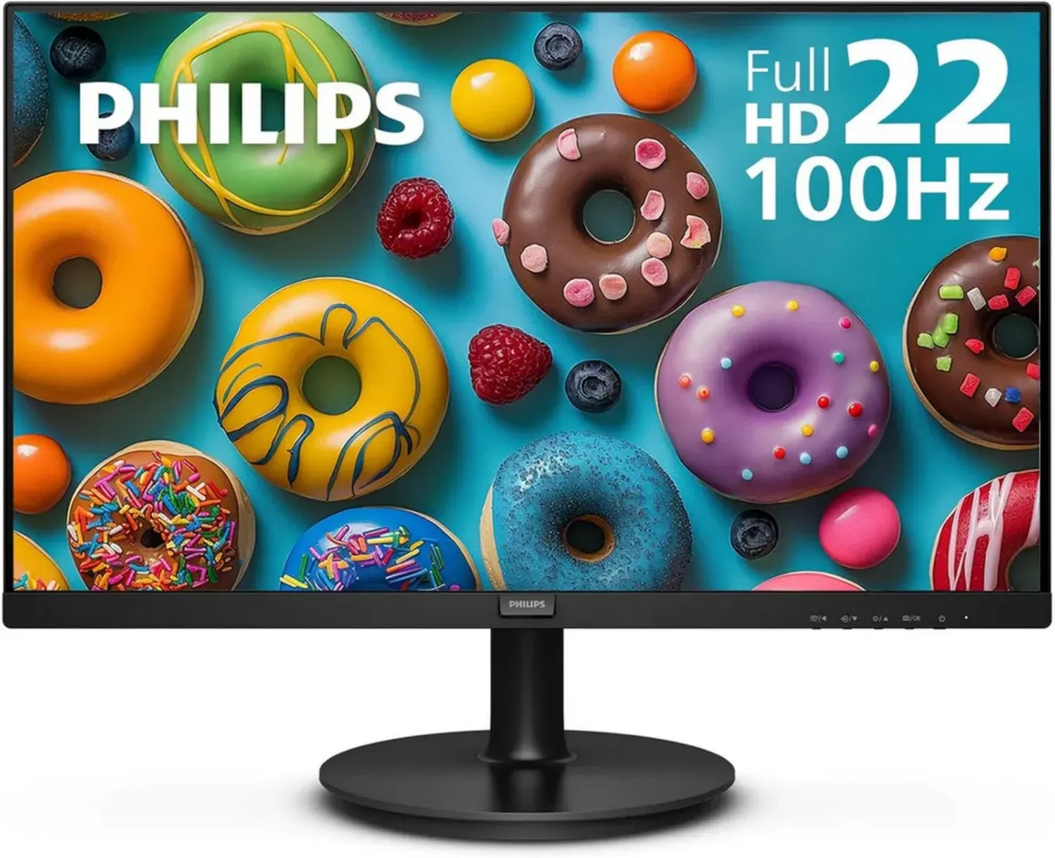 Écran Philips 221V8LB 22'' Full HD, 100 Hz, VESA, HDMI, VGA, Mode LowBlue, Sync Adaptatif, Garantie 4 Ans