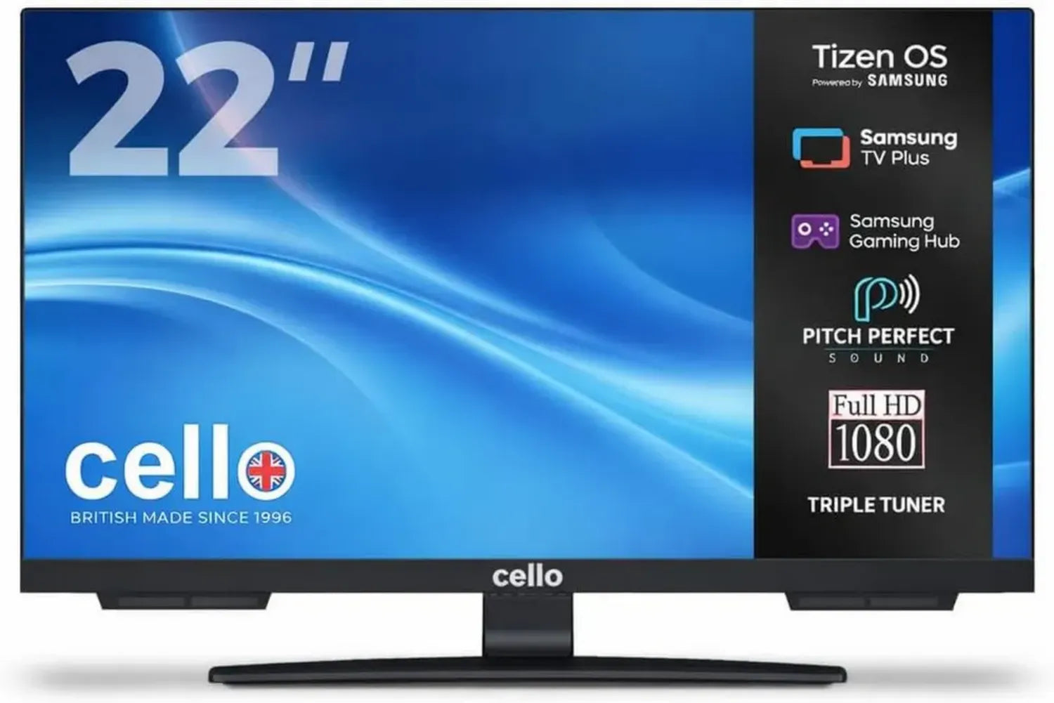 Téléviseur LED 22' Cello C2226TZH Smart avec Tizen OS, Hub Gaming et Son Haute Définition