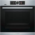 Four encastrable Bosch HRG6769S6 - Multifonction pyrolyse avec chaleur tournante, 71L, Classe A, inox, rails télescopiques, vapeur intégrée, porte froide