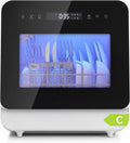 Mini Lave-Vaisselle YOURLITE 3 Couverts, 7 Programmes, 5L, Écran Tactile, Double Alimentation, Départ Différé, LED, Noir
