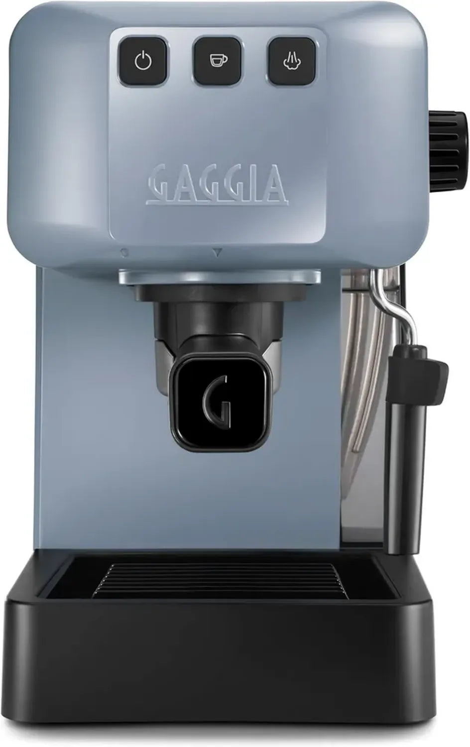 GAGGIA EG2109 Gris Machine à Espresso Manuelle, Compatible Poudre et Dosettes, Fabrication Italienne, Système POD, Pré-Infusion, 15 Bars