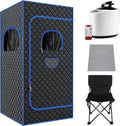 Sauna à Vapeur Portatif Pliable - Tente de Sauna Mobile avec Générateur 3L et Télécommande - Cabine Personnelle pour Maison