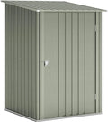 Abri de Jardin Métallique Outsunny avec Porte Verrouillable, Toit Incliné, 0,92m², Gris