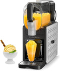 CROWNFUL Sorbetière 2.6 L Maison, Boissons Glacées, 6 Programmes: Glace, Margarita, Frappé, Auto-nettoyage, 12h Maintien (Noir)