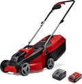 Tondeuse à Gazon Sans Fil Einhell GE-CM 18/30 Li Kit 18V, 30 cm Large, Pour Pelouses Jusqu'à 150 m², Inclus Batterie 3,0 Ah et Chargeur