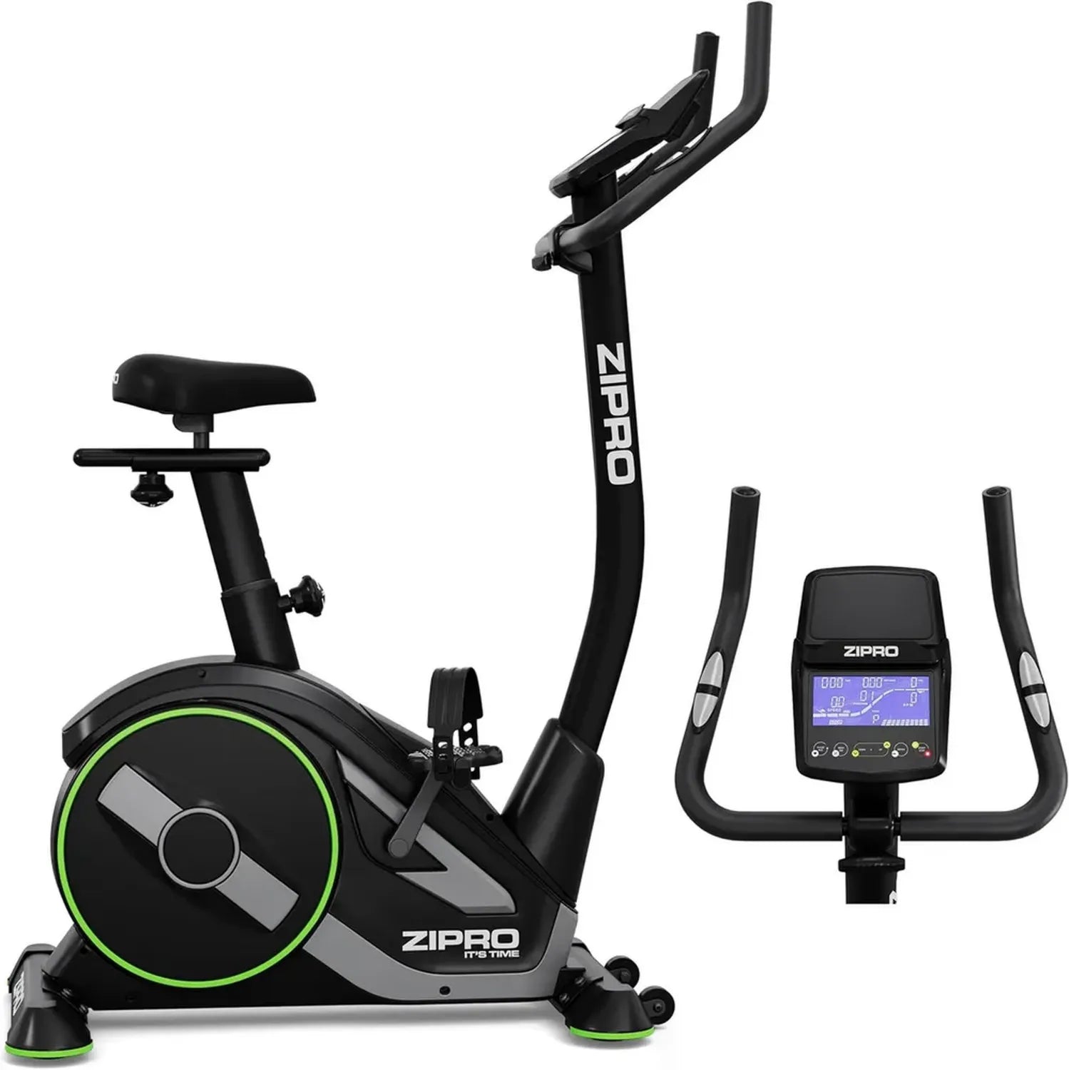 Vélo d'Intérieur ZIPRO RAVE - 32 Niveaux de Résistance, Bluetooth, Capteur Cardiaque, Programmes variés, Réglage Siège et Guidon, Parfait pour Entraînement Cardio