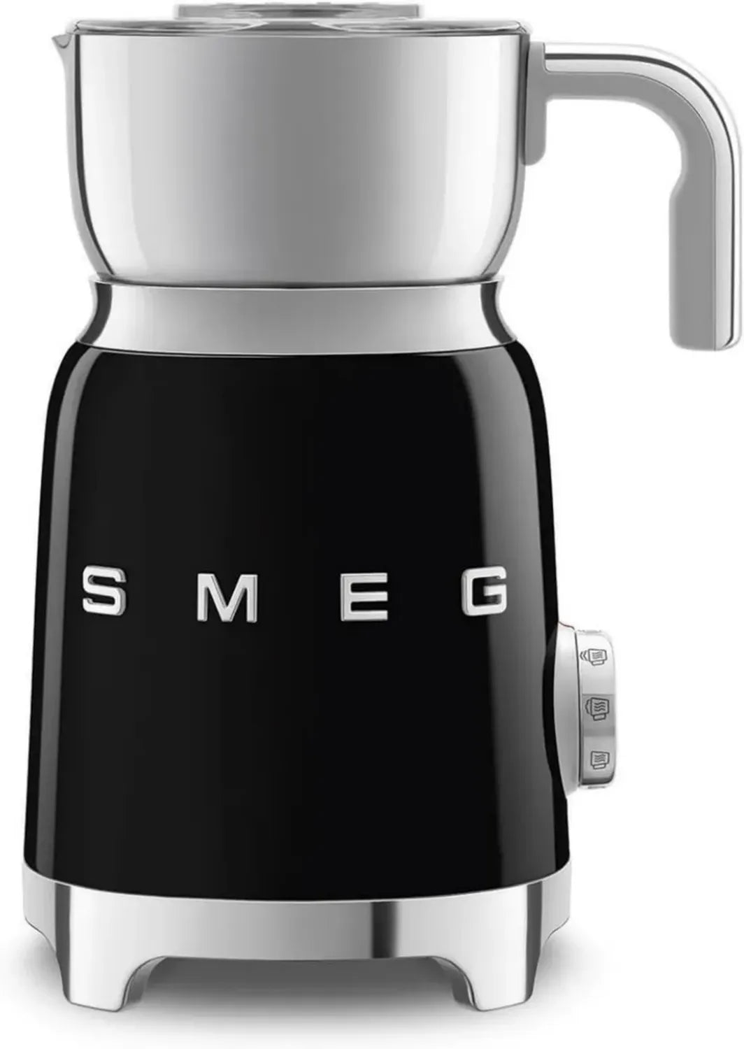 Smeg Mousseur à Lait Multifonction, 6 Programmes et Carafe 600 ml, Noir