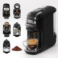 Machine à café multi-boissons HIBREW H2B, expresso et infusions, utilisation avec capsules variées et café moulu