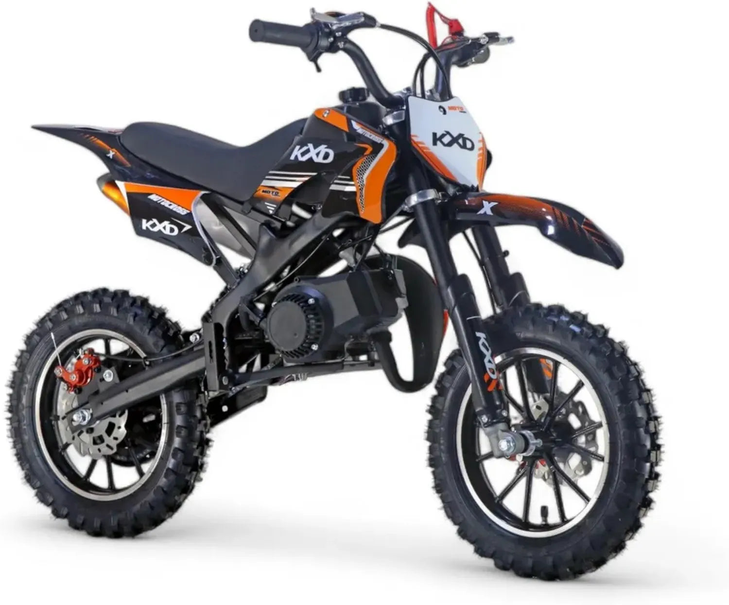 Moto Cross Enfant 49cc 2 Temps 45 km/h - Modèle Orange KXD 701