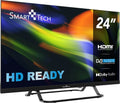 Téléviseur LED HD 24' avec Chargeur Auto, HDMI, USB, Modèle 2025