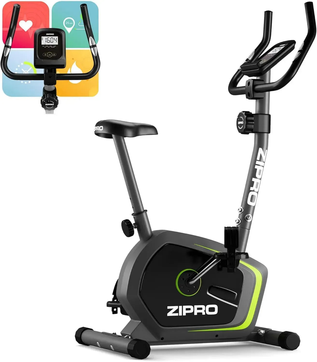 Vélo d'Appartement Magnétique Zipro Drift - Ergomètre Fitness Intérieur jusqu'à 120 kg