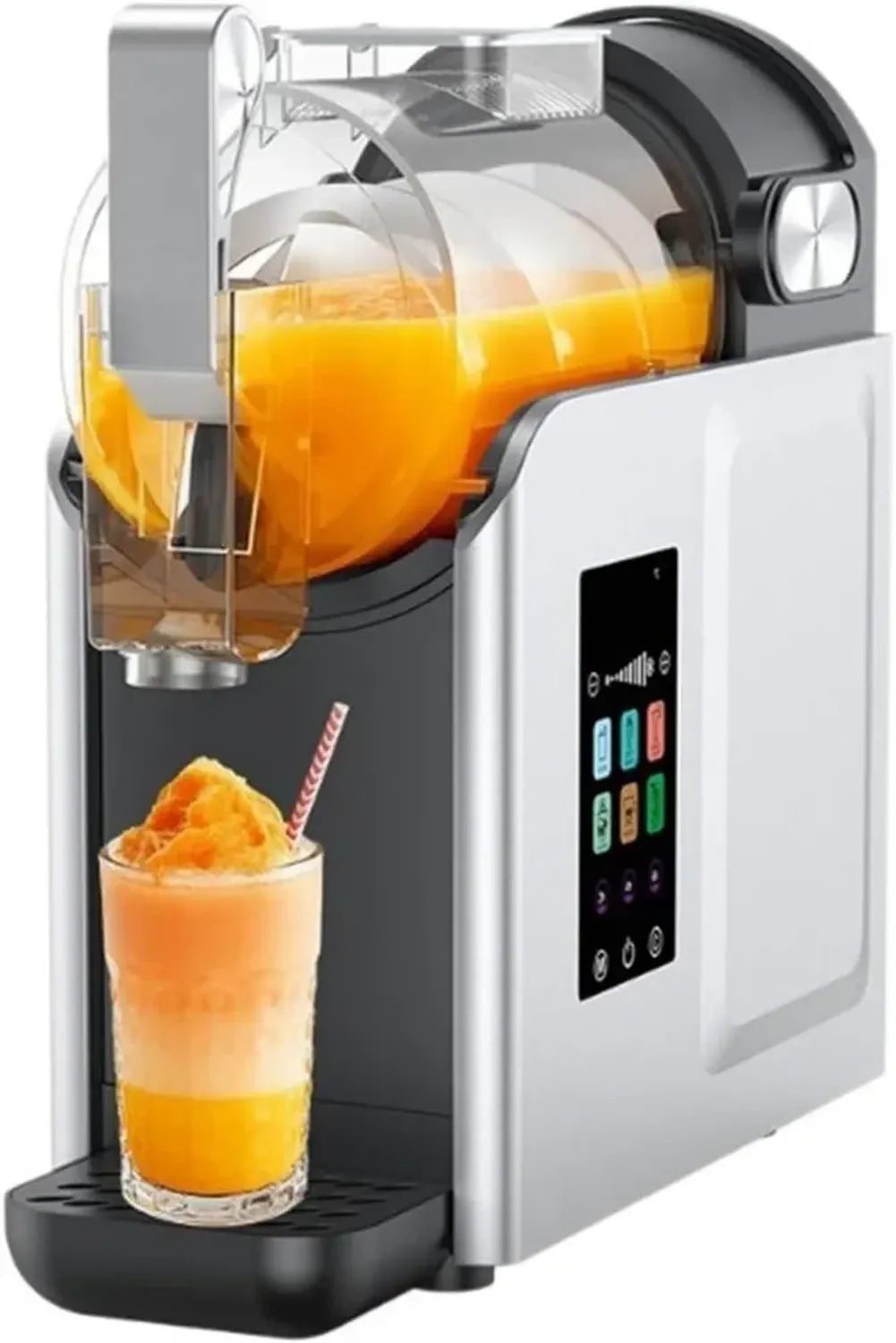 Machine à granités auto-nettoyante avec écran LED et 6 programmes, sans glace, pour cocktails et milkshakes, usage domestique et professionnel