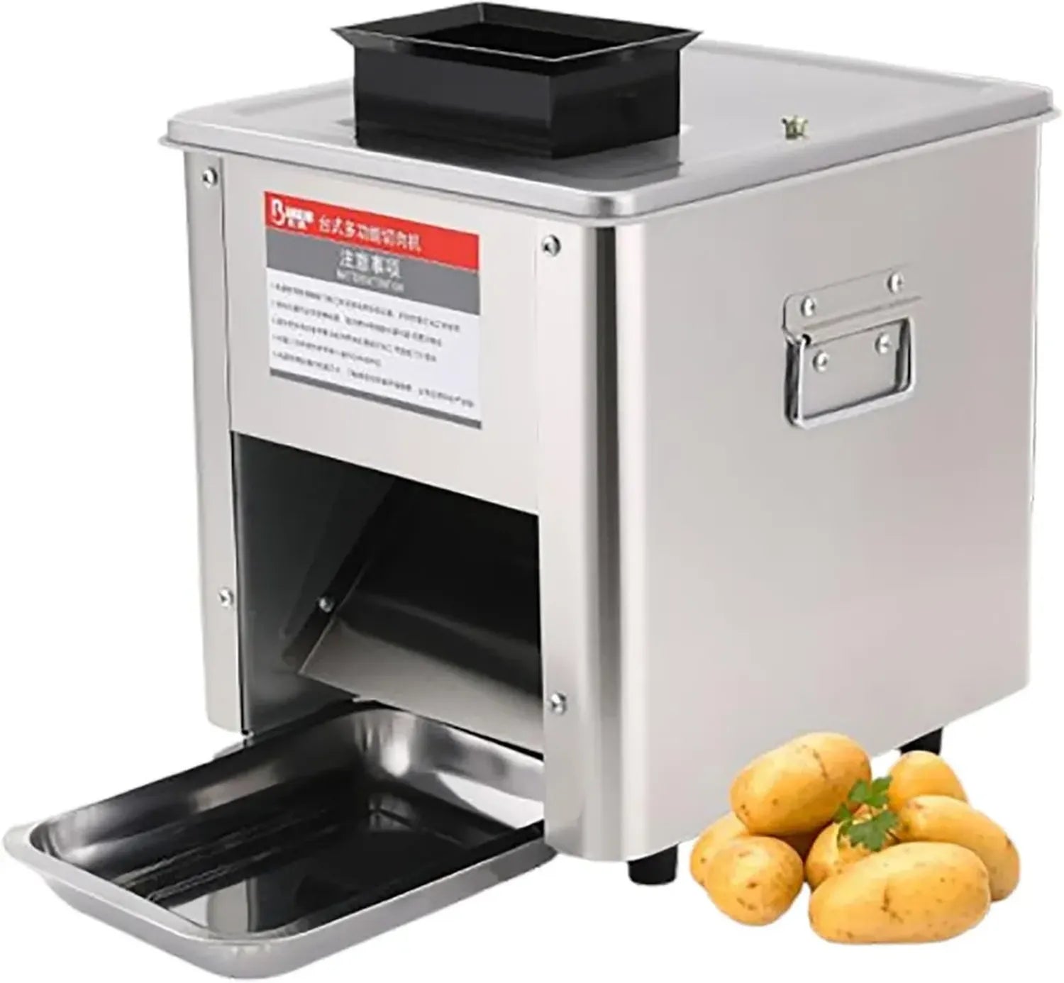 Trancheuse électrique multifonctionnelle pour viande, fromage et légumes - Lame en acier inoxydable 15mm