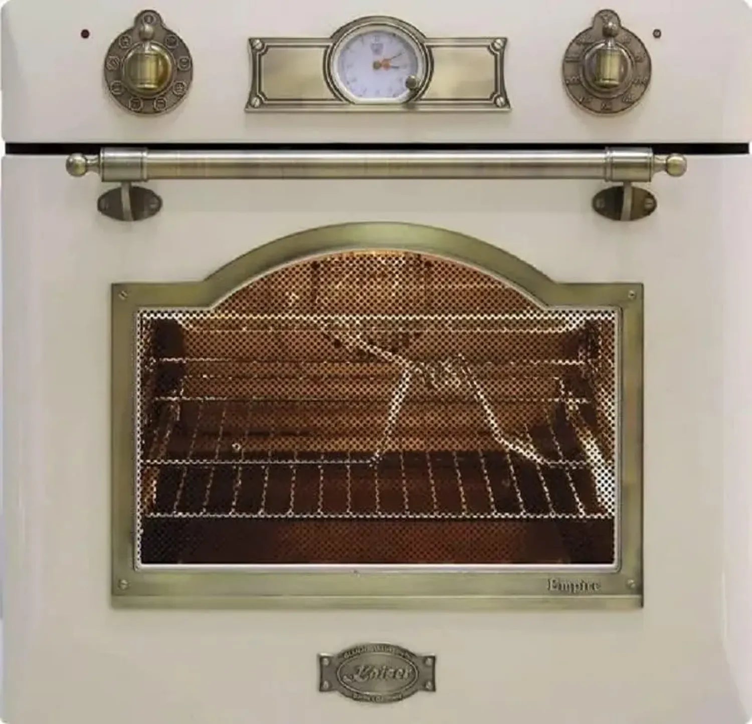 Four Encastrable Multifonction Kaiser EH 6355 Em 60 cm Ivoire - 67 L - 8 Modes avec Air Chaud et Gril Infrarouge - Autonettoyage Catalytique - Classe Énergétique A