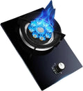 Réchaud à Gaz Monobloc 5,2 KW, 1 Brûleur avec Support en Fonte et Verre Trempé, Sécurité Anti-Flammes pour Cuisine Rapide