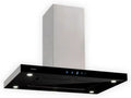 Hotte Îlot Klarstein Valeria - 230W, 650 m³/h, 3 Vitesses, LED, Commande Tactile, Verre et Acier Inoxidable, Économique, Concept PureAmbience, Argent