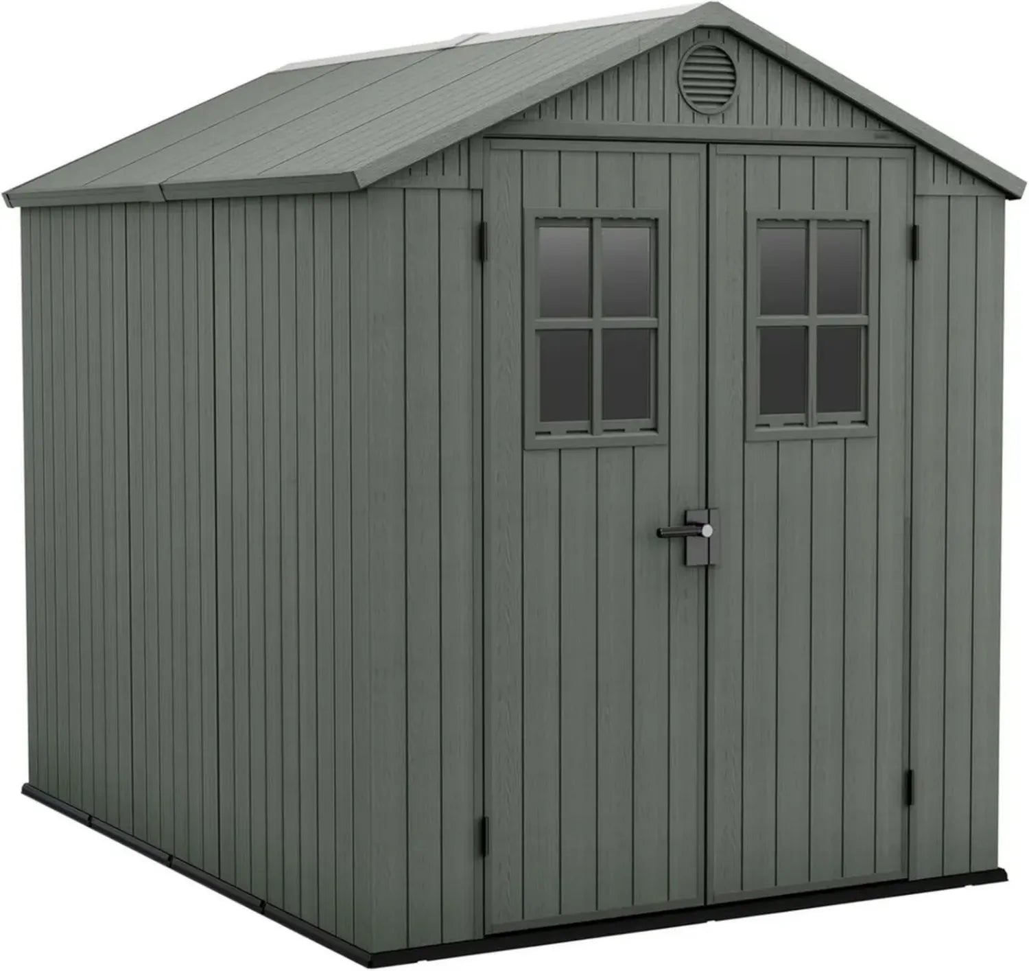 Keter Abri de Jardin Darwin 6x8, Effet Bois, Vert Sauge, 4,5 m²