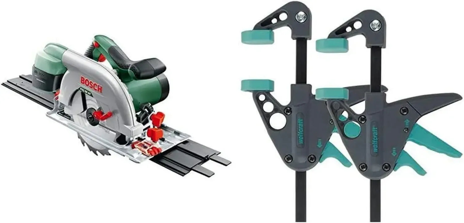 Scie circulaire Bosch 1600W avec lame de bois et guide