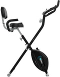 Vélo d'Appartement Pliable Magnétique avec Écran LCD, 8 Niveaux de Résistance, Selle Confortable, Volant d'Inertie 1,5 kg, Facile à Plier