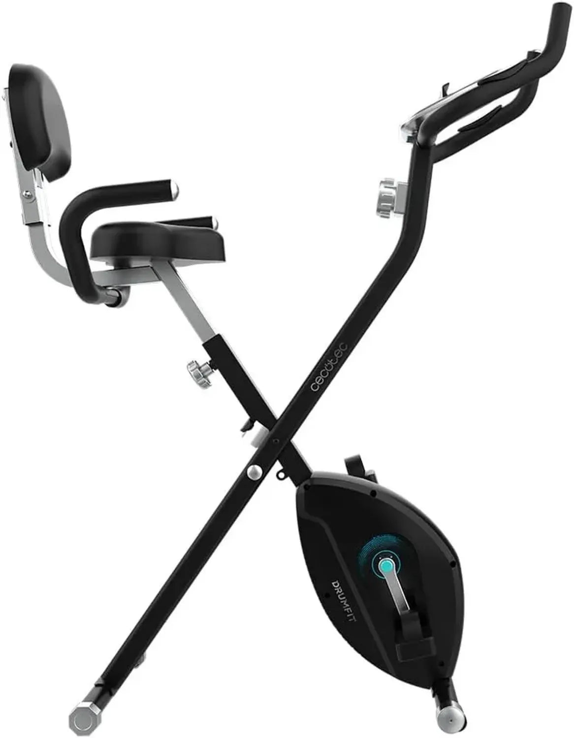 Vélo d'Appartement Pliable Magnétique avec Écran LCD, 8 Niveaux de Résistance, Selle Confortable, Volant d'Inertie 1,5 kg, Facile à Plier