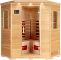 Cabine Infrarouge Deluxe pour 2-4 Personnes avec Radiateurs Céramiques